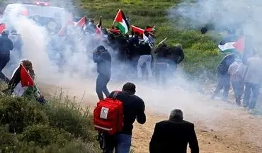 استفاده صهیونیست‌ها از پهپاد علیه تظاهرات‌کنندگان فلسطینی