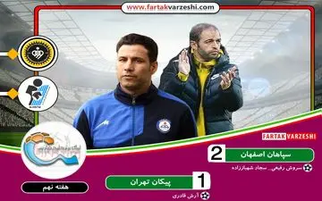 سپاهان موفق به شکست پیکان شد