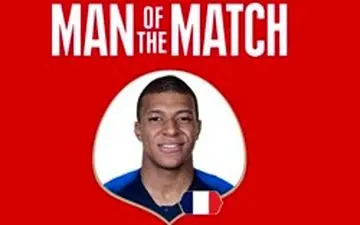 ام‌باپه بهترین بازیکن دیدار فرانسه و آرژانتین