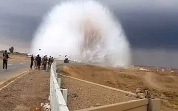 موج عجیب حاصل از انفجار + فیلم 