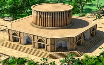  آشنایی با کاخ خورشید نادرشاه کلات استان خراسان رضوی