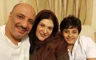 امیر جعفری در کنار همسر و فرزندش لحظه تحویل سال + عکس
