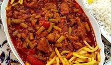 طرز تهیه خورش لوبیا سبز با مرغ !