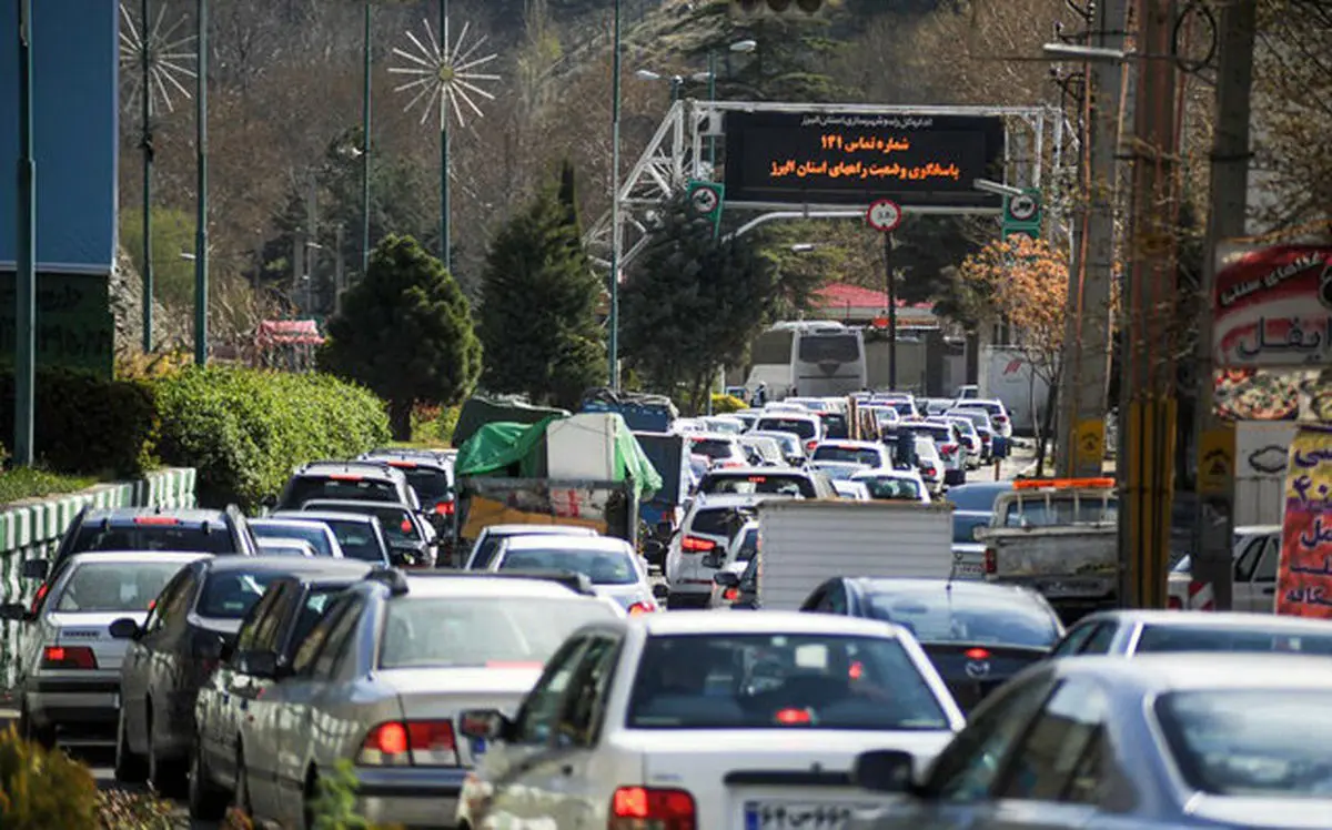 ترافیک سنگین در جاده‌های خروجی تهران/کاهش دمای نوار شمالی