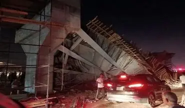5 مصدوم تا الان در ریزش پل کربلا