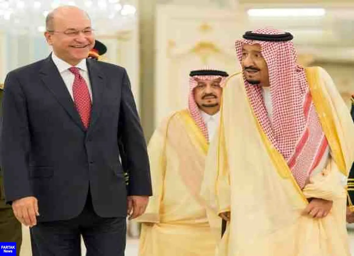 دیدار پادشاه عربستان با رئیس جمهور عراق در ریاض