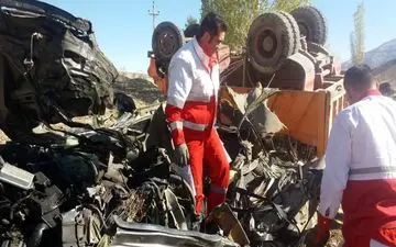 ۵ کشته و زخمی در تصادف خونین جاده قدیم قم -تهران