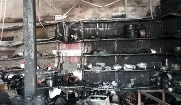 دومین آتش‌سوزی خطرناک در بازار آهن‌فروشان‌ همدان/ زنگ آماده باش به صدا درآمد 