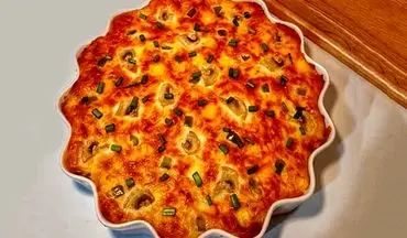 طرز تهیه پای ماکارونی با گوشت چرخ کرده و پنیر!