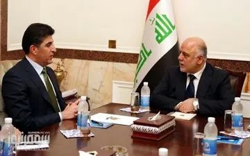 تاکید العبادی بر یکپارچگی خاک عراق در دیدار با نیچروان بارزانی