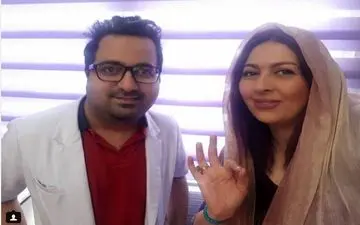 عکس یادگاری پریسا گلدوست در مطب دندانپزشکی آقا دکتر! (عکس)