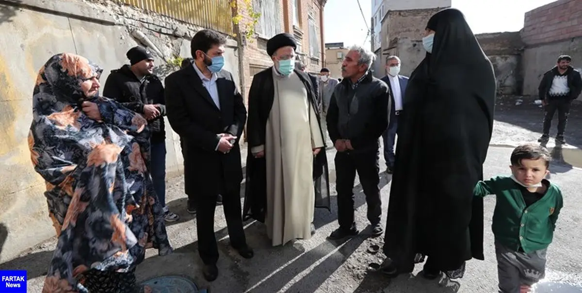 بازدید سرزده رئیس جمهور از محله هرندی تهران
