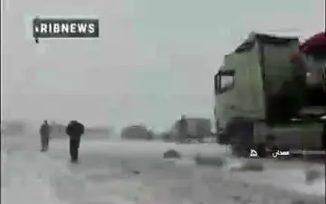   تصادف زنجیره‌ای در جاده ملایر به همدان/فیلم