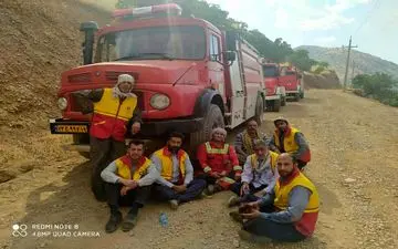 حریق مراتع مرخیل پاوه مهار شد