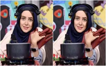 ژست جنجالی الناز حبیبی با لباس بدن‌نما در تئاتر