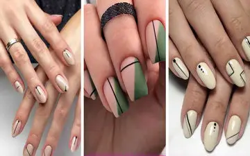 9 مدل طراحی ناخن خطی که عاشقشان می‌شوید!