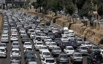 ترافیک سنگین و نیمه سنگین در محور هراز و چالوس