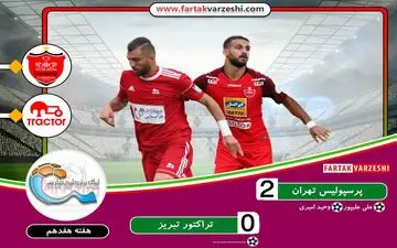 فیلم/ خلاصه بازی پرسپولیس 2 - تراکتور صفر 