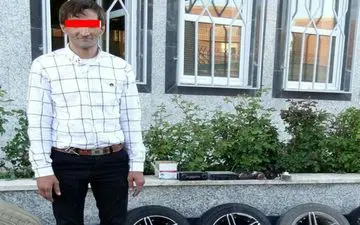 پایان پرسه زنی مرد شیک پوش در خودروهای مردم اردبیل + عکس