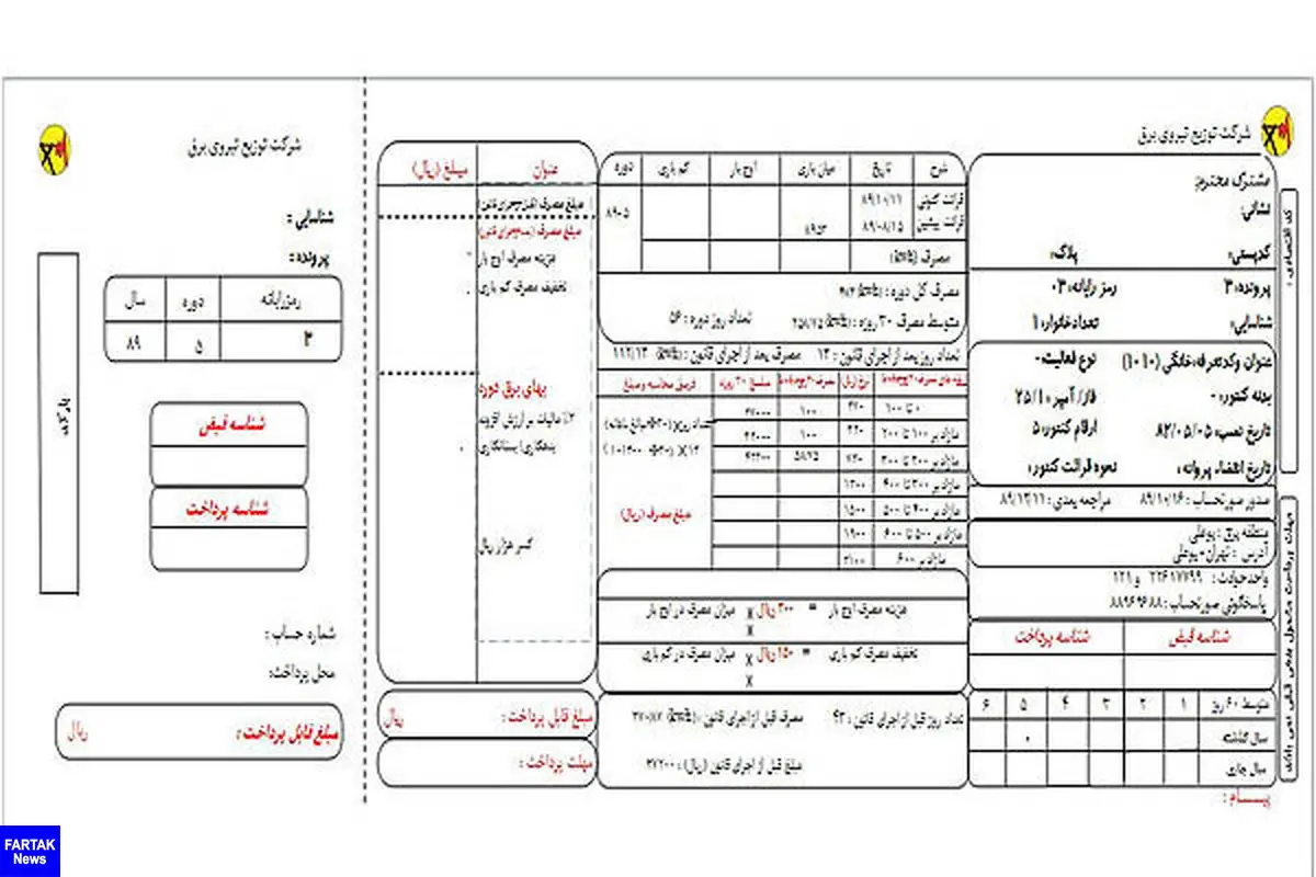 قبوض کاغذی ۳۶ میلیون مشترک برق از مهر حذف می‌شود