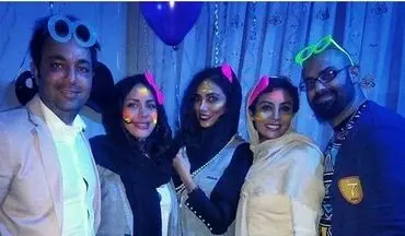 پوشش و حجاب متفاوت بازیگران زن در یک جشن تولد (عکس)