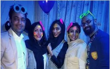 پوشش و حجاب متفاوت بازیگران زن در یک جشن تولد (عکس)