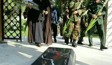 گزارش تصویری از برگزاری مراسم رونمایی مزار شهید گمنام درمحل قرارگاه منطقه ای غرب ارتش 