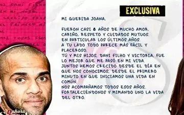 نامه دنی آلوز به همسرش از زندان از تلویزیون سر در آورد! 