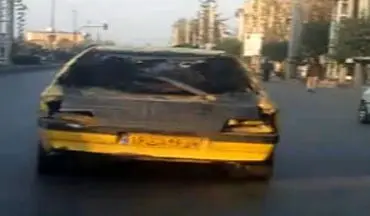 حمل بار عجیب بار توسط تاکسی فرسوده !! + فیلم 