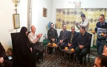 دیدار استاندار تهران با خانواده شهید «حبیب‌الله مجتهد سرابی» در پردیس