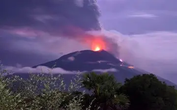 آتشفشان اندونزی فوران کرد