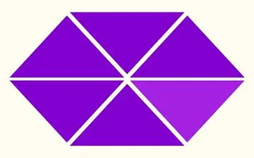 تست بینایی| مثلث با رنگ متفاوت را پیدا کن! قدرت دید خودت را محک بزن!