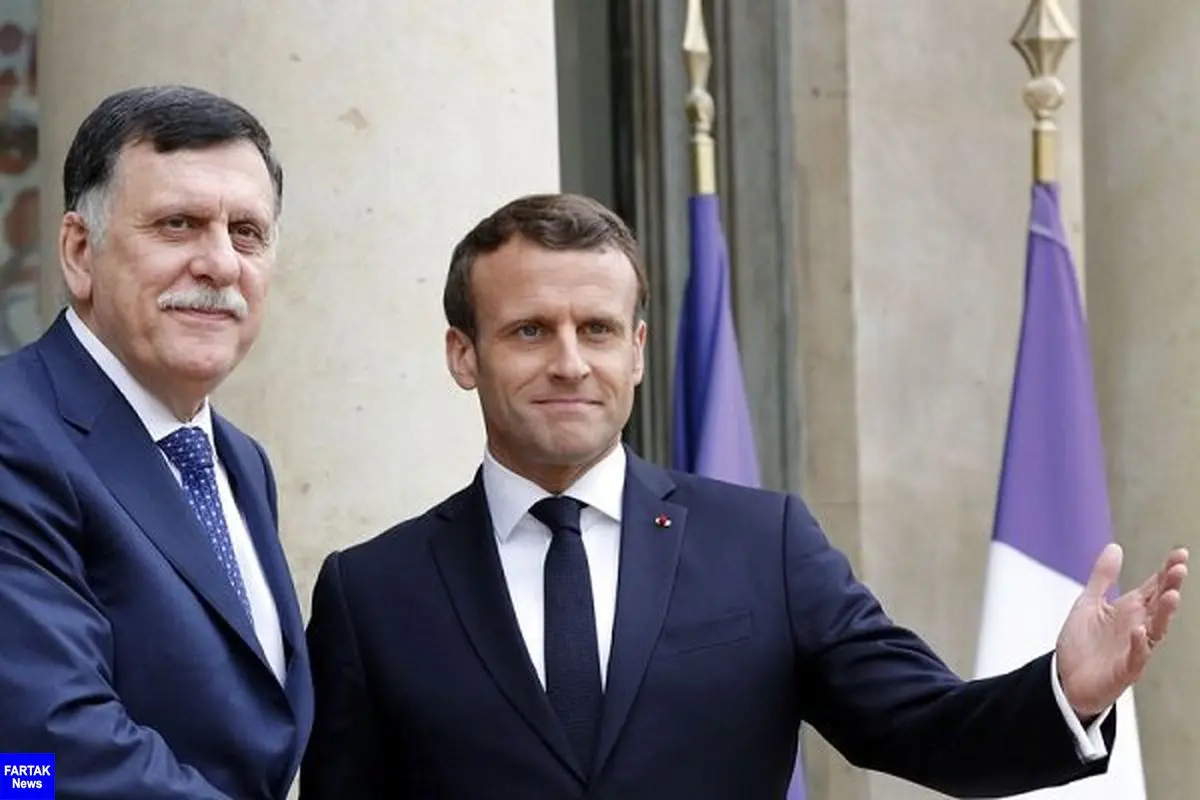 رئیس جمهور فرانسه با رئیس دولت وفاق ملی لیبی دیدار کرد
