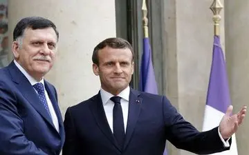 رئیس جمهور فرانسه با رئیس دولت وفاق ملی لیبی دیدار کرد