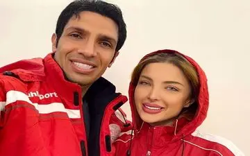 همسر سپهر حیدری برهنه در سواحل دبی / دیگه چیزی به اسم شرم باقی نمونده + عکس شرم آور