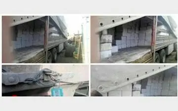 بادام های قاچاق توقیف شد

