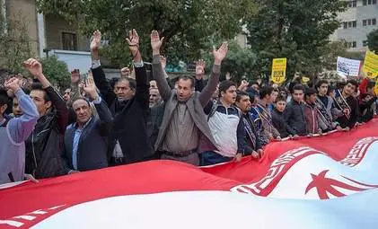 حضور پرشور مردم کرمانشاه در راهپیمایی روز دانش آموز به روایت تصویر
