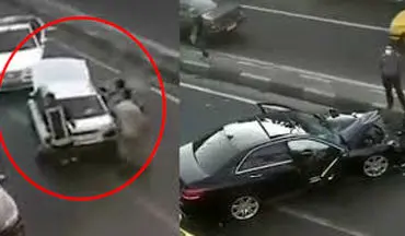 تصادف بنز و پراید؛دیگه نبینم پراید رو مسخره کنید!