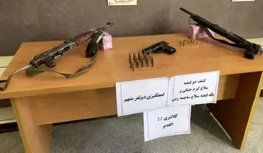 بازداشت ۲ متهم نگهدارنده سلاح جنگی و شکاری در کرمان