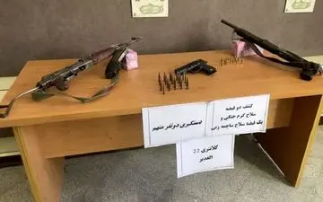 بازداشت ۲ متهم نگهدارنده سلاح جنگی و شکاری در کرمان