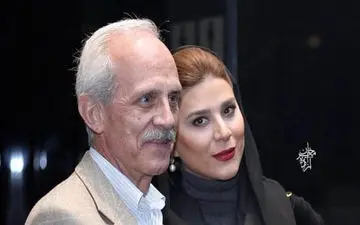 تیپ سحر دولتشاهی و پدرش در یک مراسم