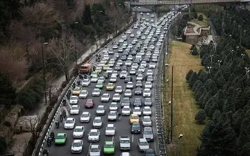  ترافیک در محور ایلام به مهران/باران در محورهای خوزستان و کردستان
