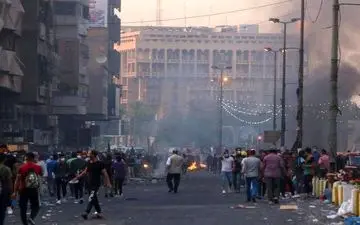 انفجار بمب در میدان التحریر بغداد طی تظاهرات "جمعه پایداری"