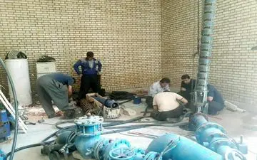 ‍ الکتروپمپ شناور ایستگاه پمپاژ  آب شرب میرهومر تعویض و مجدداً راه اندازی شد