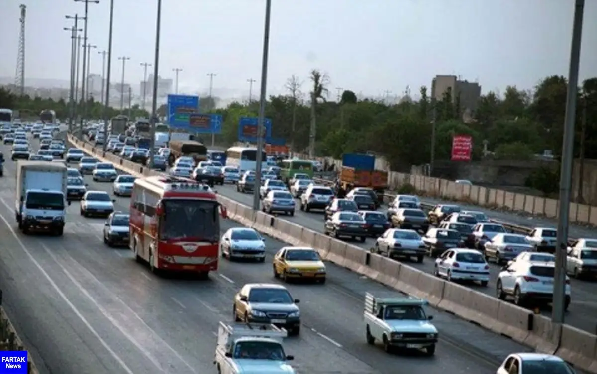 ترافیک محور تهران- مشهد در محدوده سمنان پرحجم و سنگین است