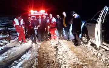 آزادسازی خانواده گرفتار در برف ارتفاعات مراغه