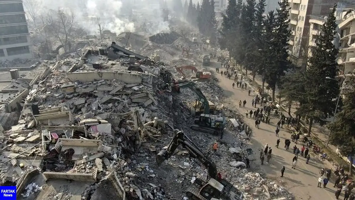 
ترکیه: قدرت زلزله روز دوشنبه معادل ۵۰۰ بمب هسته‌ای بود
