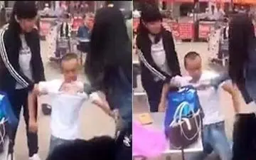 کتک خوردن مرد ۲ زنه در خیابان توسط همسرانش + عکس