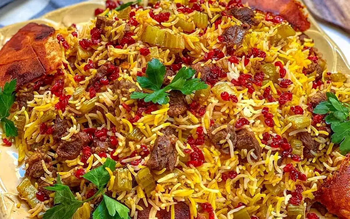 طرز تهیه پلو شاه عباسی خوشمزه و مخصوص: روش رستورانی با طعمی اصیل