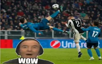  واکنش جاب همسر رونالدو به گل استثنایی او+عکس